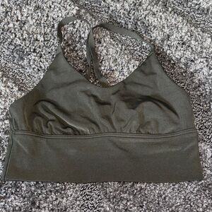 Aerie XS Olive Green Seamless Sports Bralette EUC